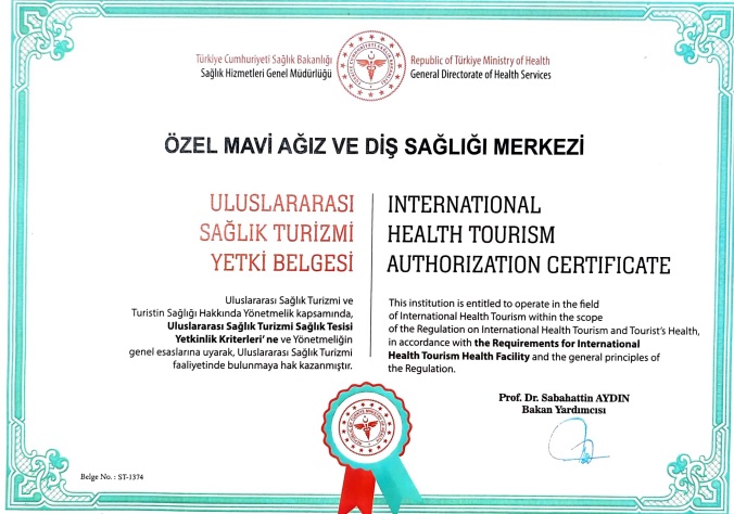 SAĞLIK TURİZMİ YETKİ BELGESİ